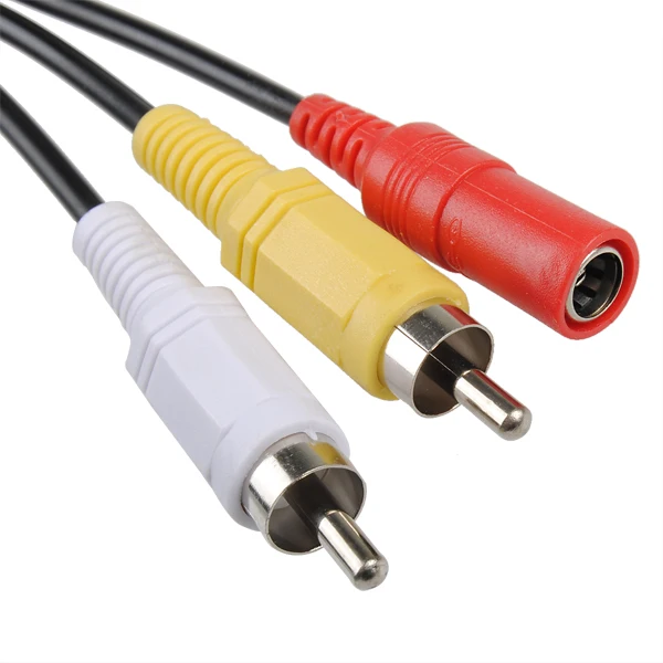 Новый Удлинительный кабель питания 2 RCA + DC для фото|Коробки передач и кабели| |