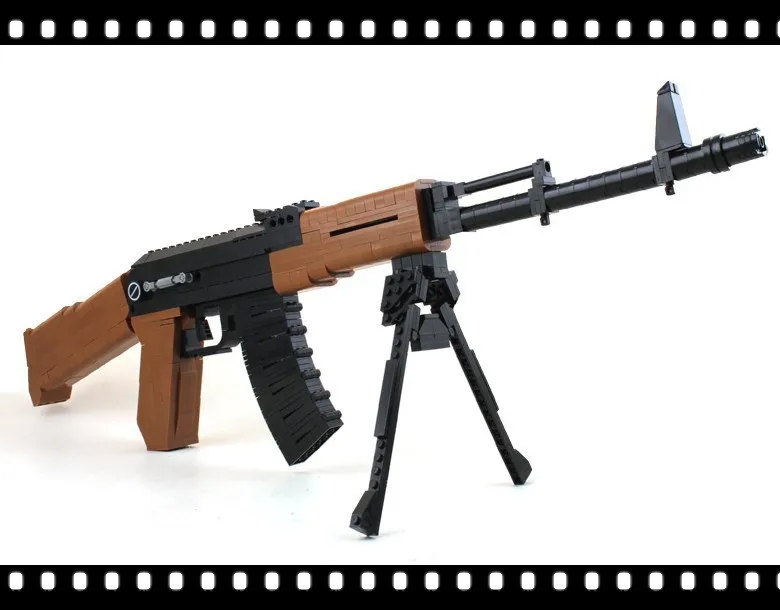 AK 47 Штурмовая винтовка оружие Модель 1:1 3D 617 шт. модель кирпичный пистолет