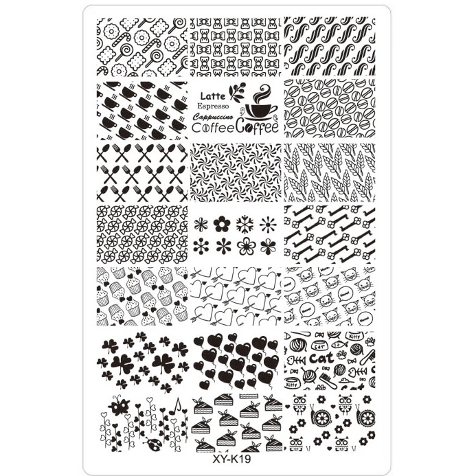 Легкие акриловые пластины для штамповки ногтей прозрачные шаблоны штампов