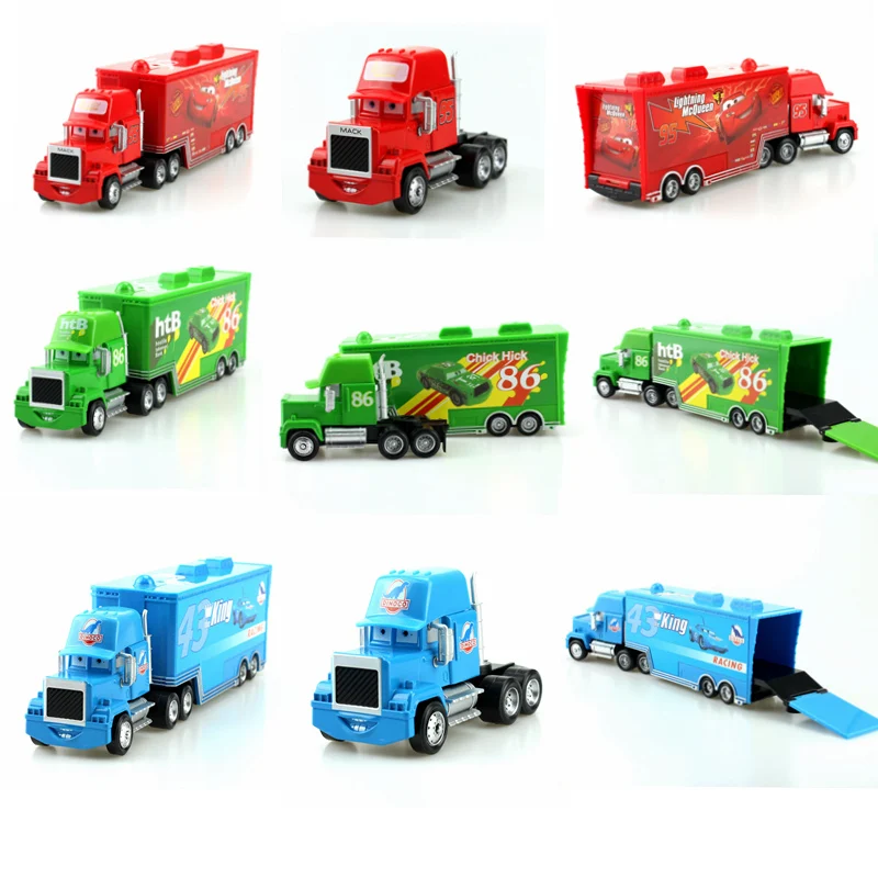 

Disney Pixar Cars 27 Styles Mack Truck Jackson Storm McQueen The King 1:55 Diecast Metal Alloy And Plastic Modle Car Toys