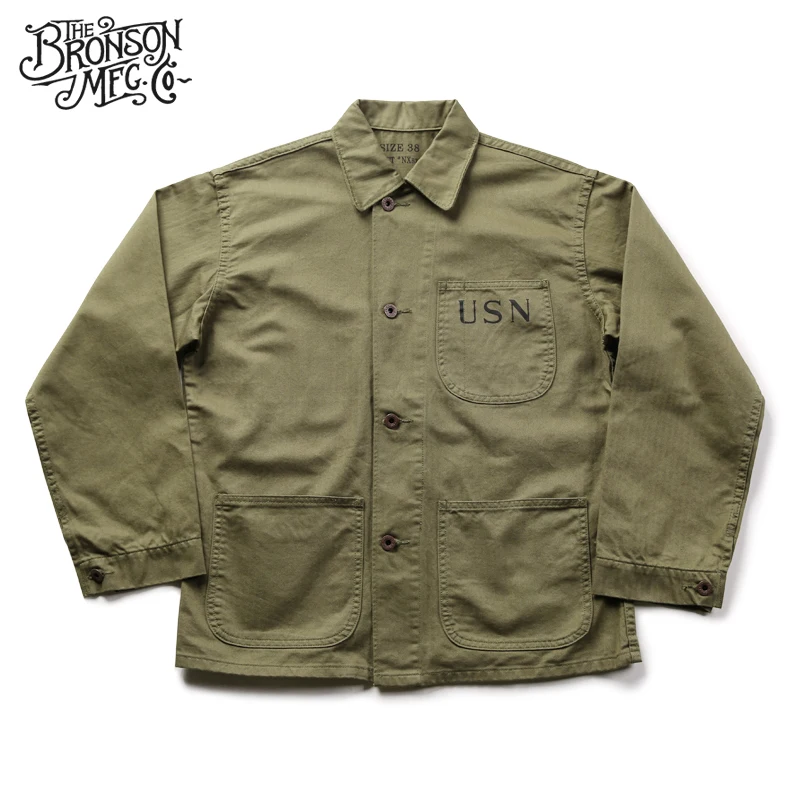 Bronson navy N3 HBT куртка Мужская винтажная Повседневная Верхняя одежда|jacket men|men