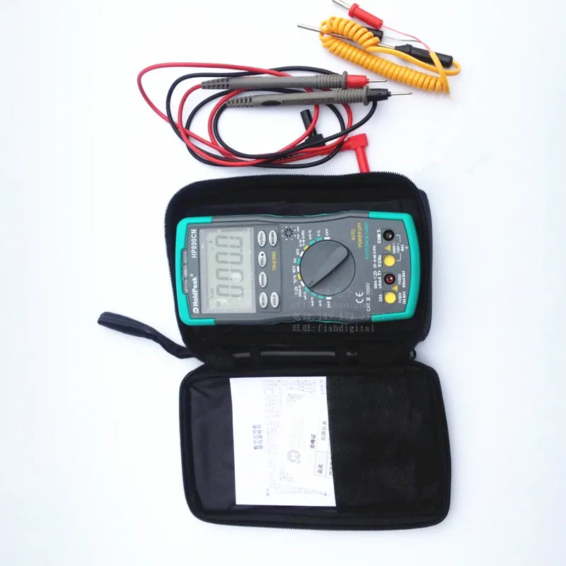 HoldPeak HP890CN Цифровой мультиметр переменного тока постоянного Напряжение