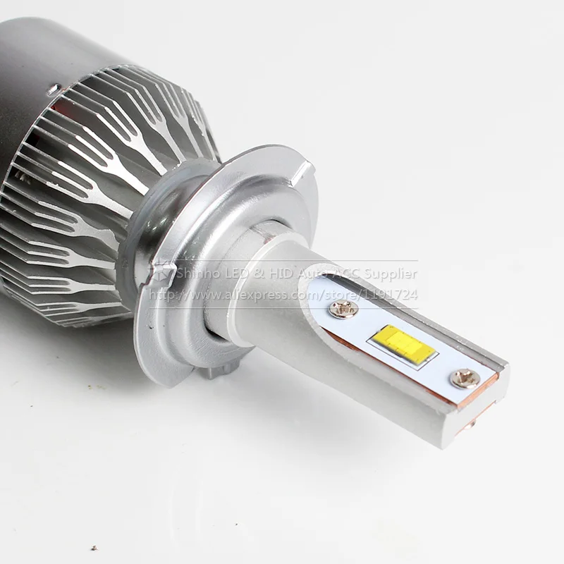 H7 Car Headlight Kit LED Bulb 7600Lm 72W Set 12V 24V Flip Chip 6000K Truck Fog Head Lamp All In One Lights | Автомобили и