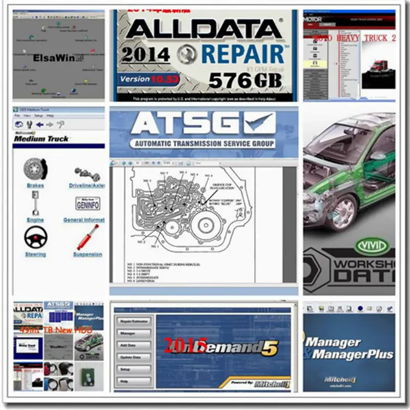 Новый Alldata 10 53 авто ремонт программного обеспечения М. itchellonde * спроса 2015 последняя