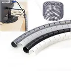 Гибкая спиральная трубка KEITHNICO, 1 метр, органайзер для проводов, протектор шнура, провод для хранения, намотка кабеля 16 мм28 мм