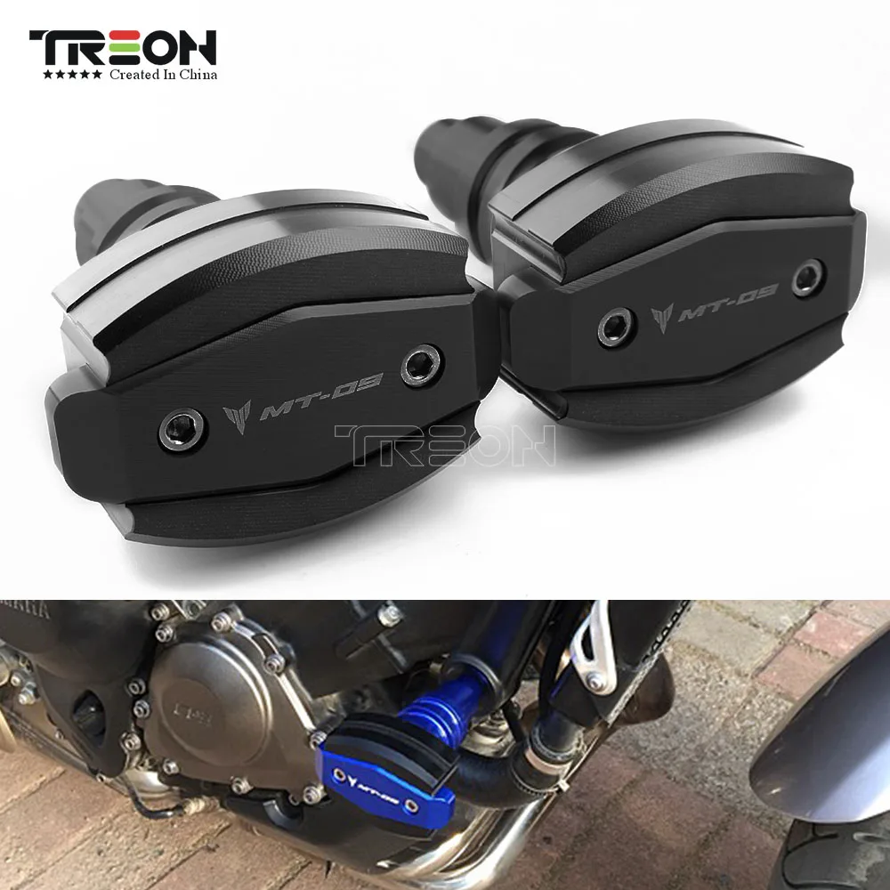 CNC Aluminum Motorycycle Accessories Frame Crash Slider Pads Sliders Falling Protection Cover For YAMAHA MT09 MT-09 | Автомобили и