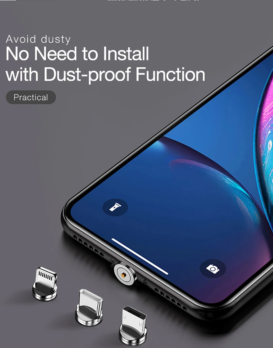 Магнитный кабель Micro usb type-C для iPhone X Xs Max samsung S9 S8 для Xiaomi зарядный нейлоновый Плетеный Магнитный зарядный кабель Cabos