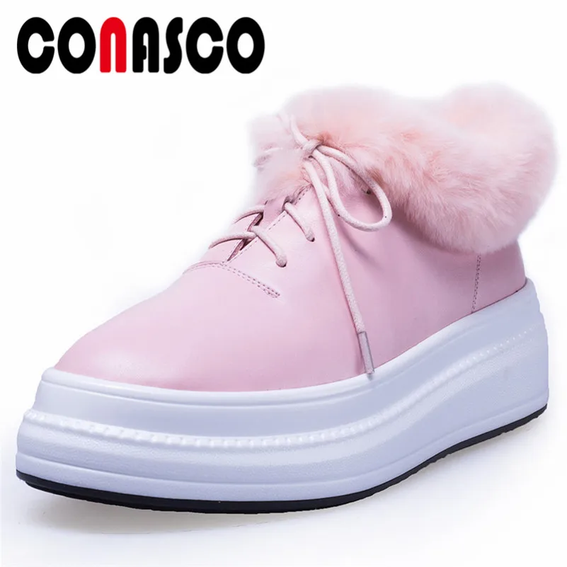 Туфли CONASCO женские из натуральной кожи модная брендовая обувь на плоской