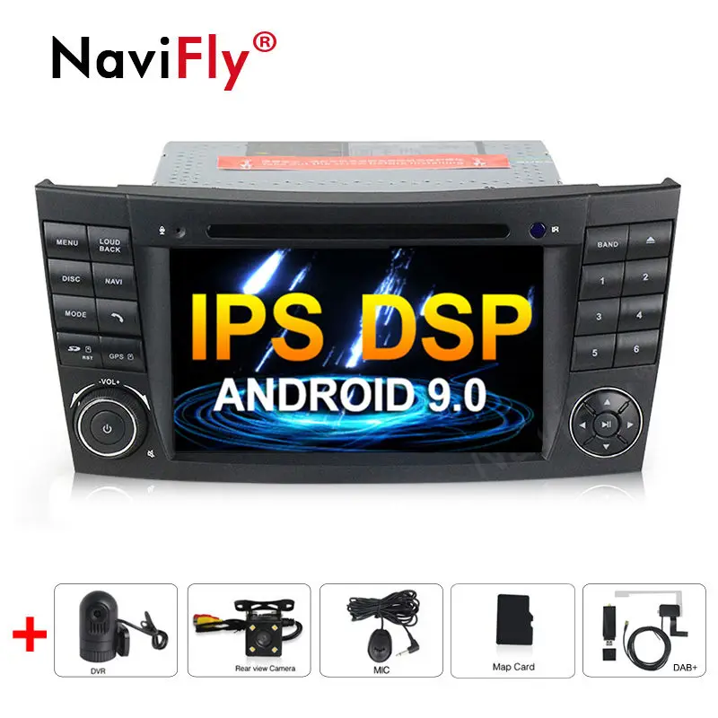 Android 9 0 IPS DSP Автомобильный dvd Радио мультимедийный плеер для Mercedes Benz E class w211 E200 E220