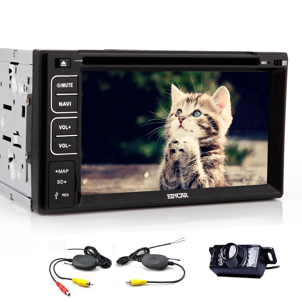ПК 2 Din навигатор MP4 Сенсорный экран MP3 стерео емкостный сенсорный Авторадио USB