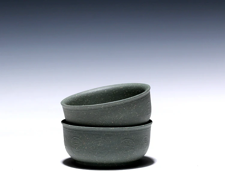 4 шт./лот 45cc Yixing Zisha чайные чашки для офиса чайный набор кунг-фу винтажный медный узор для денег чайная чашка для дома маленькие Саке чаши подарки