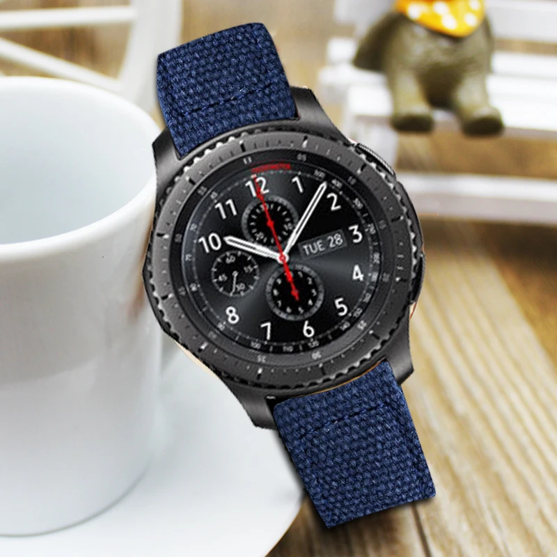 20mm 22mm Fashion Canvas Strap For Samsung Gear S3 S2 Sport Watch Band Huawei 2 Nylon Watchband Huami Amazfit 1 | Наручные часы