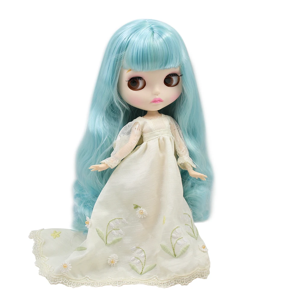 Кукла Blyth ICY DBS 30 см белая кожа мечта смешанные цвета синие кудрявые волосы 1/6