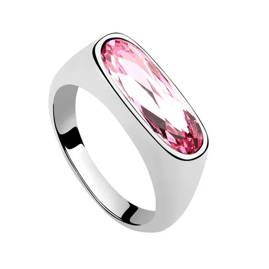 3 Лучший подарок кристаллы от Swarovski обручальное кольцо, кольца Специальный момент для Нее Обручальное Кольцо anmujer Aneis - Цвет основного камня: 3