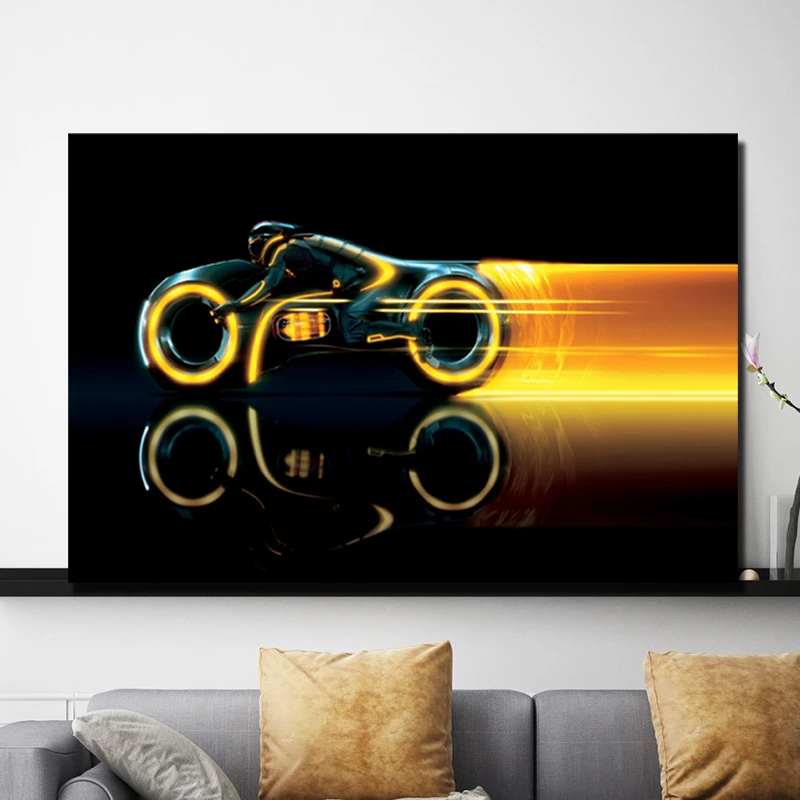 Трон мотоцикл кино HD холст картины для гостиной украшение Современное на стену