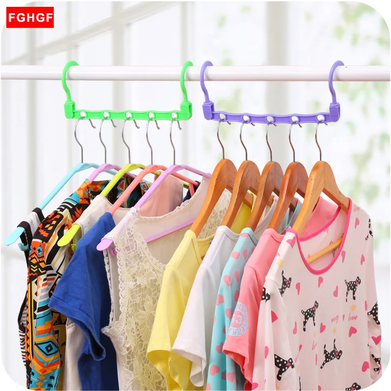 1 шт. вешалка для экономии пространства пластиковая крючок Волшебная одежды с