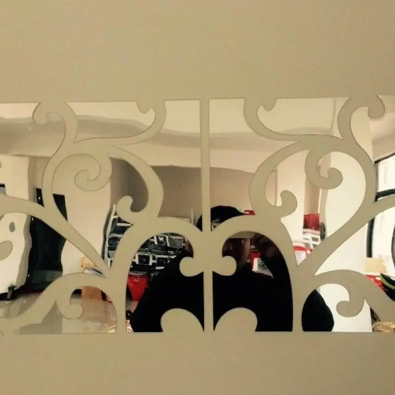 32 шт./компл. 3D зеркало Наклейки на стену Домашний Декор акрил росписи большое