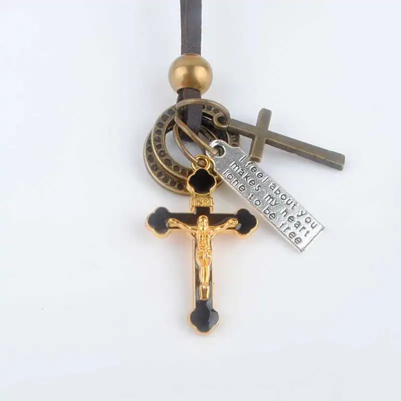 Антикварная винтажная Длинная цепочка из веревки ожерелье сплава эмалированные