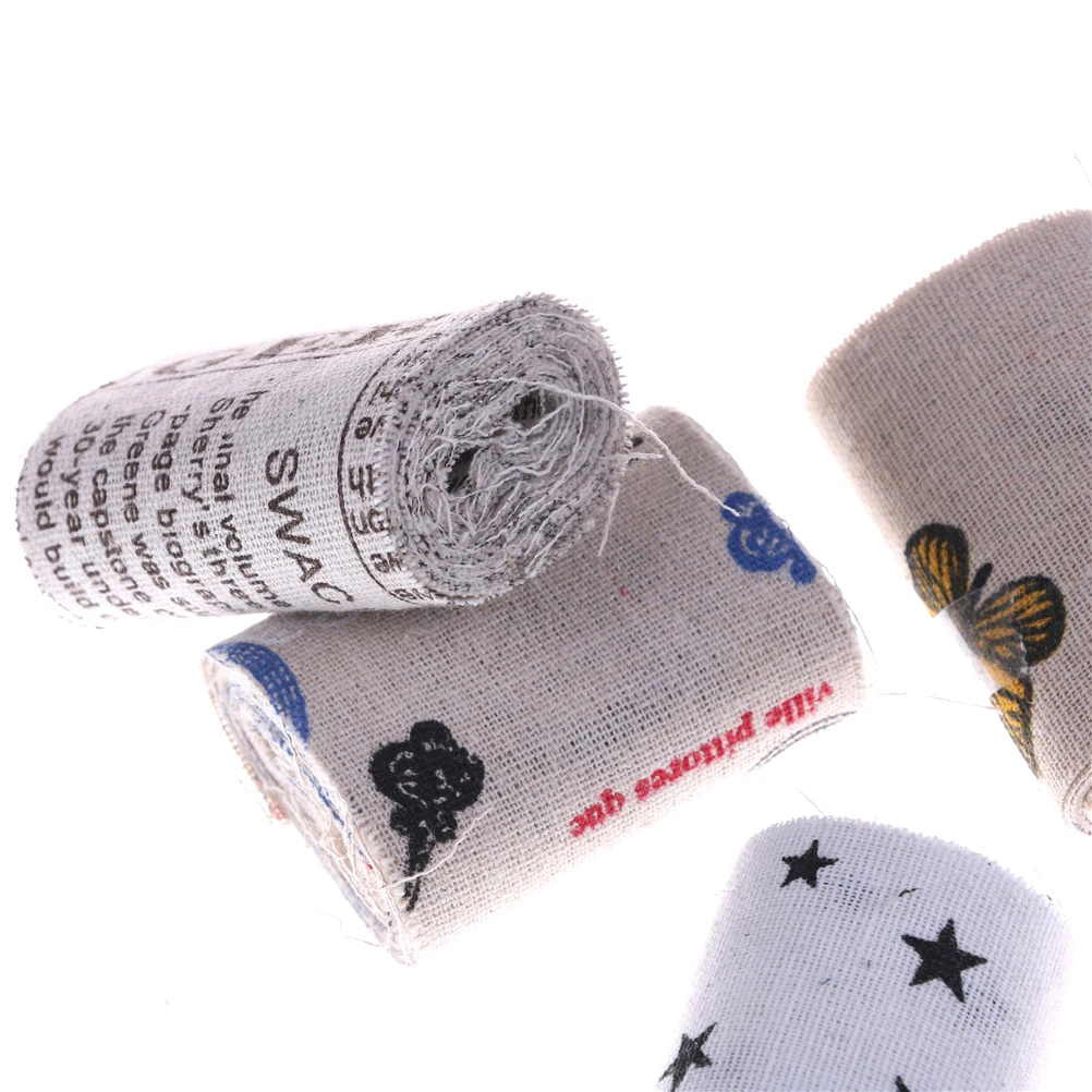 Женская винтажная лента с цветочным принтом 6 м|fabric ribbon|ribbon for weddingribbon ribbon |
