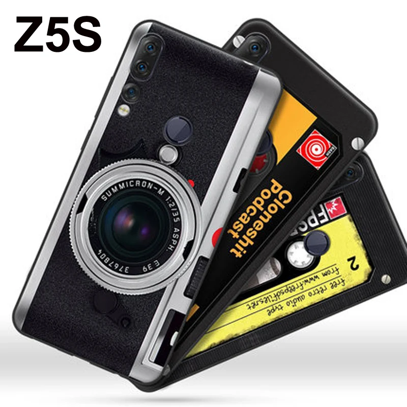 Силиконовый чехол для Lenovo Z5s LenovoZ5s в стиле ретро с рисунком мягкий телефона L78071