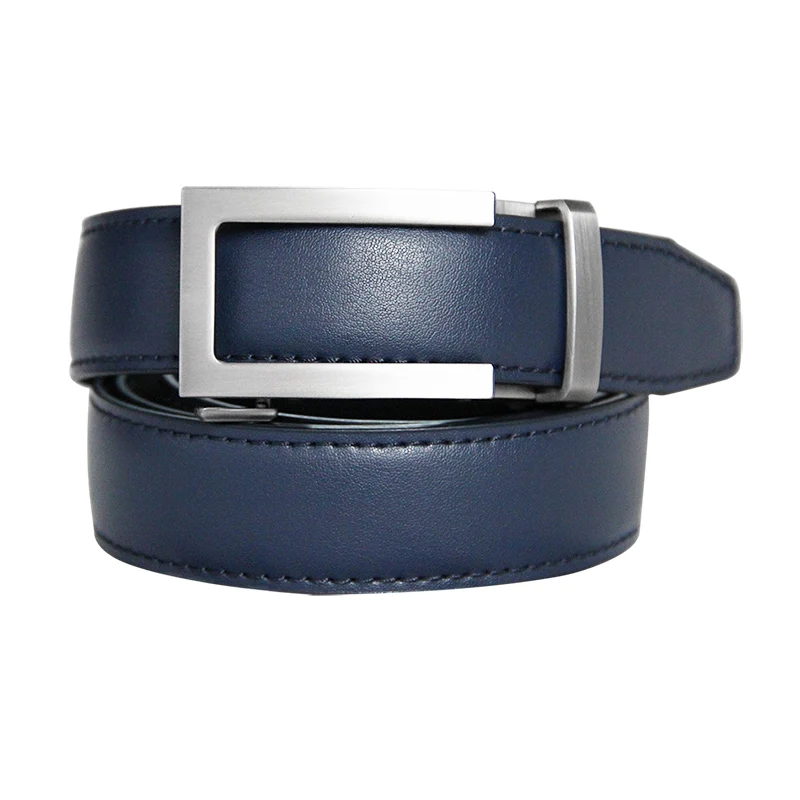 

Mens High Quality Genuine Leather Belt-Ratchet Holeless Automatic Buckle Men Belt Popular Business Casual Male Belts Luxury Belt