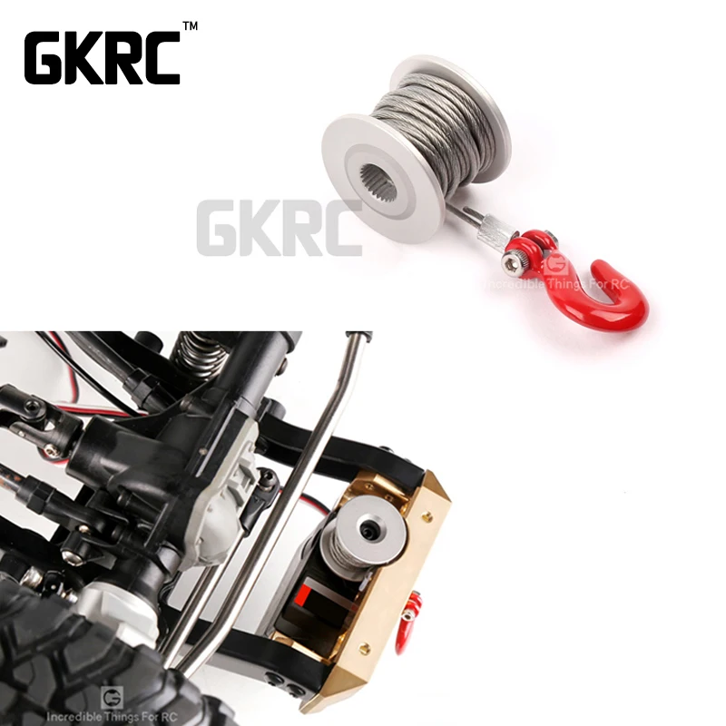 Rc 25t серволебедка барабан трейлер крюк сцепка для 1/10 Гусеничный автомобиль