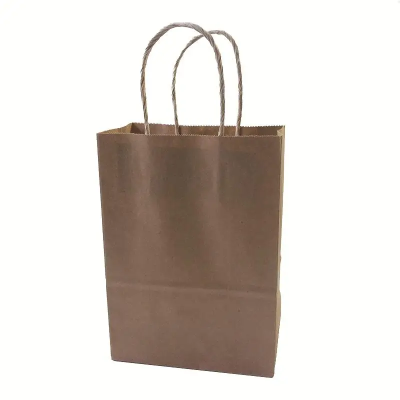 Кофе 10 шт./лот модный 21X15X8 см подарочный пакет из крафт-бумаги с ручкой/Покупки/Рождество Коричневый упаковочный мешок/Отличное качество утилизации - Цвет: Кофе