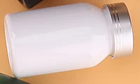 white-matte silver 20 шт. 120 мл косой шеи ПЭТ пустые бутылки, медицинские склады, таблетки/порошок/капсулы пластиковые бутылки алюминиевые крышки-различные цвета - Цвет: white-matte silver