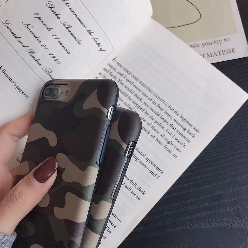 Камуфляжный Классический мягкий силиконовый чехол для apple iphone 6 6S plus 7 7plus 8 8plus X XR XS Max военный камуфляжный чехол для телефона