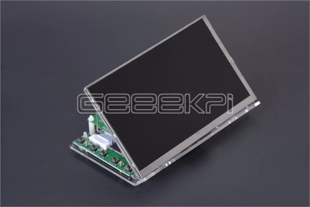 ЖК дисплей GeeekPi 7 дюймов 1024*600 TFT резистивный сенсорный экран монитор + прозрачный