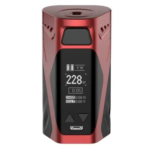 Оригинальный Rincoe Manto X Mesh 228 Вт Box MOD fit 6 мл Metis Mix распылитель Поддержка двойной 18650