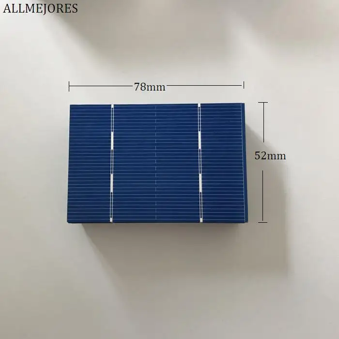ALLMEJORES 78x52 мм поликристаллический элемент солнечной батареи 0 7 для DIY 12 в панели