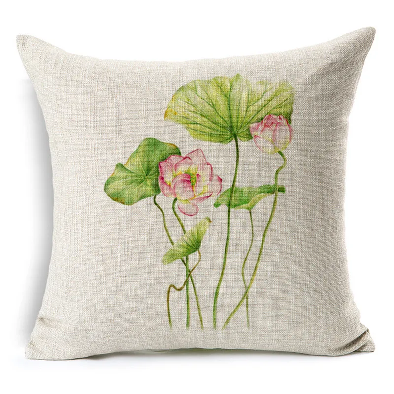 wholesale high quality wedding gift decor pillowcase Nordic Fresh green plants Refreshing home office car sofa cushion cover | Дом и сад