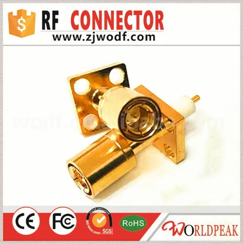 Бесплатная доставка 5 шт. SMB Женский с четырьмя отверстиями фланец для разъема