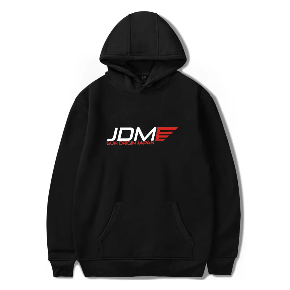 Модный принт повседневные толстовки JDM Уличная спортивный костюм свободные