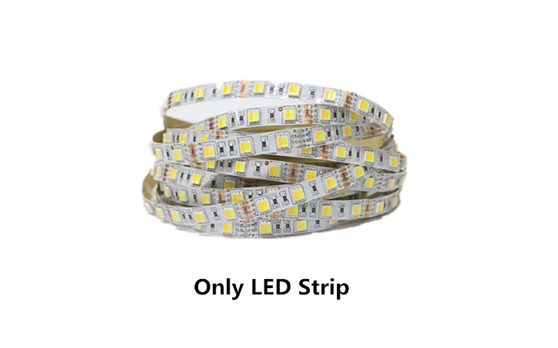 Only LED Strip Двухцветная светодиодная лента 5050/5025 холодный белый+ теплый белый CW/WW 12 V полоса 5 M+ пульт удаленного управления, cct контроллер+ 12 V 3A блок питания - Испускаемый цвет: Only LED Strip