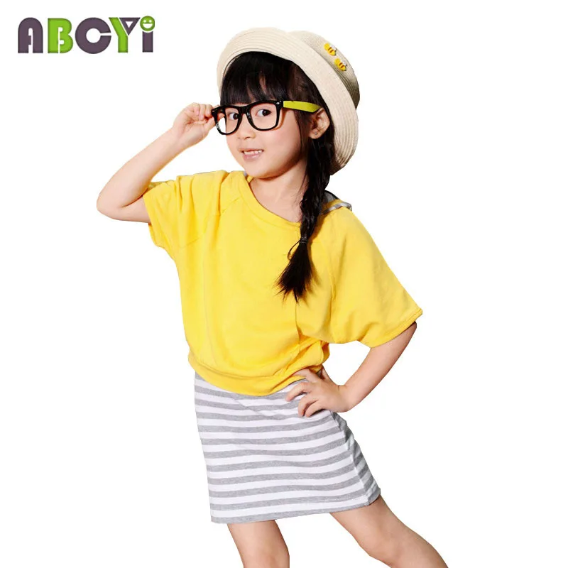 2015 комплект одежды для девочек 3 4 лет повседневный осенний из хлопка детей желтая