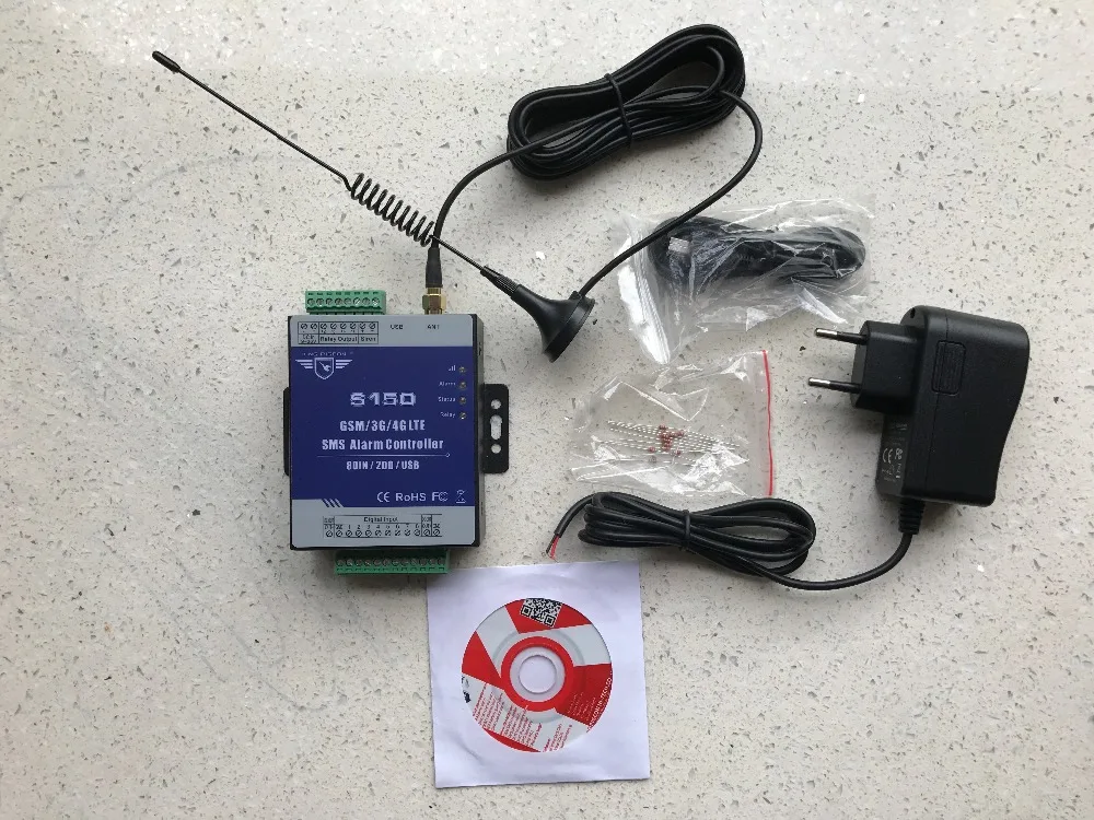 240VAC/3A контроллер охранной сигнализации gsm sms RTU контроллер домашней автоматизации с 8 входами S150 реле сухого контакта