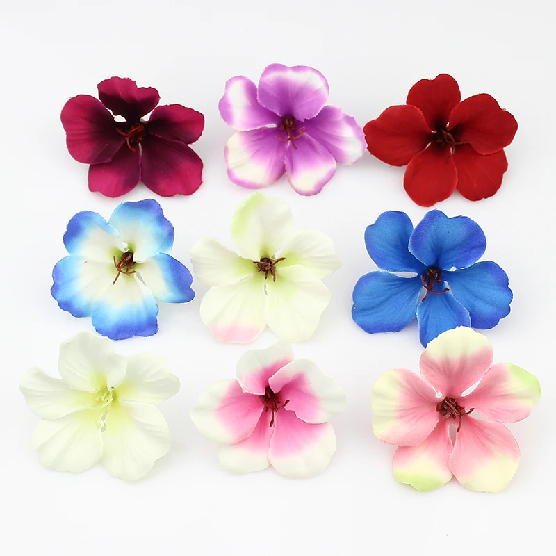 200 шт./лот весенние шелковые орхидеи искусственные цветочные головки Gladiolus цветы