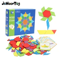 jaheertoy tangram jigsaw board wood puzzle creative fun toys for children montessori early education shape color classification