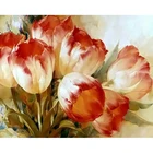 5D DIY алмазная живопись красивые тюльпаны цветы вышивка рукоделие полная дрель мозаика Вышивка крестом домашний Декор подарок hcr