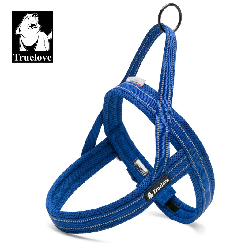 royal blue Truelove Мягкий Нейлоновый жилет с сеткой для собак, 3M, Светоотражающий ошейник для собак, легко надеваемый на поводок для питомцев, скидка 20%, 5 цветов - Цвет: royal blue