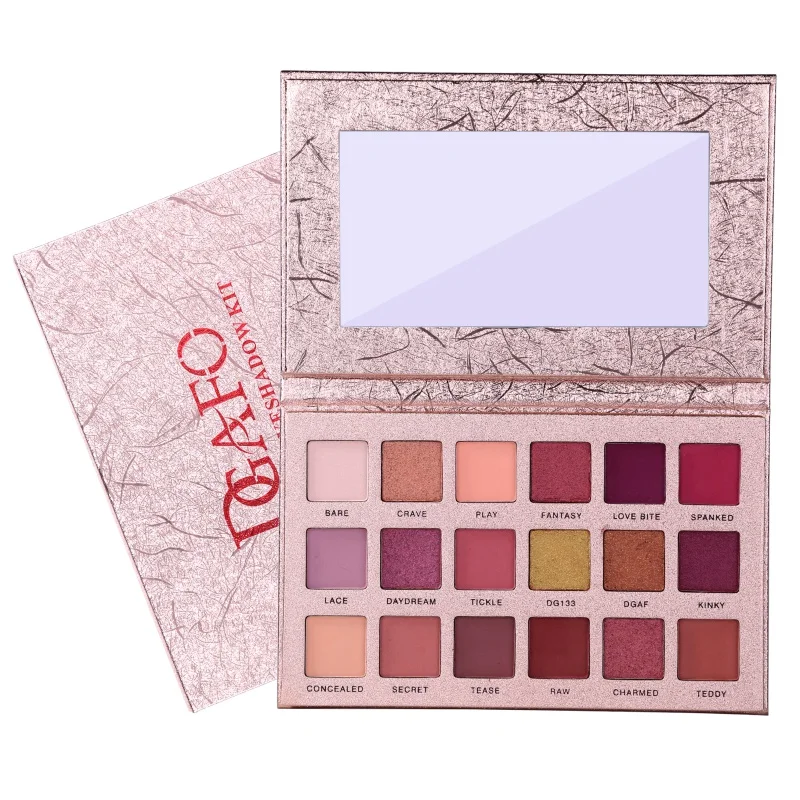 18 цветов блестящие тени для век палитра макияж блеск пигмент дымчатые