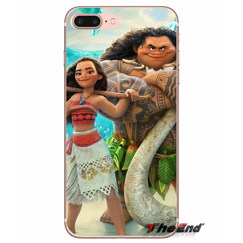 Мягкий прозрачный чехол Чехлы для iPhone XS Max XR X 4 4S 5 5S 5C SE 6 6S 7 8 плюс samsung Galaxy J1 J3 J5 J7 A3 A5 Моаны из мультфильма - Цвет: images 3
