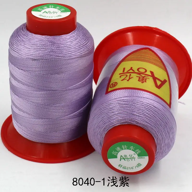 8040-1 Aoyi 210D/6 fil полиэфирные швейные нитки швейные принадлежности для ремонта кожаных нитей шелковые нити швейная пряжа 10# сильная нить - Цвет: 8040-1