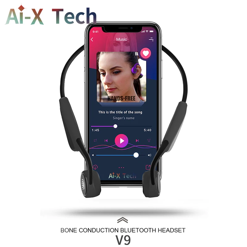 Ai X громкой связи BT спортивные наушники костной проводимости Беспроводная