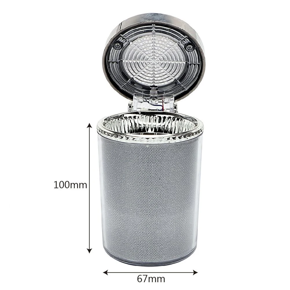 

Colorful Car Cigarette Ashtray Cup Holder Car Air Vent Cigarette Ashtray with LED Light Hot Selling Universal Free Ship