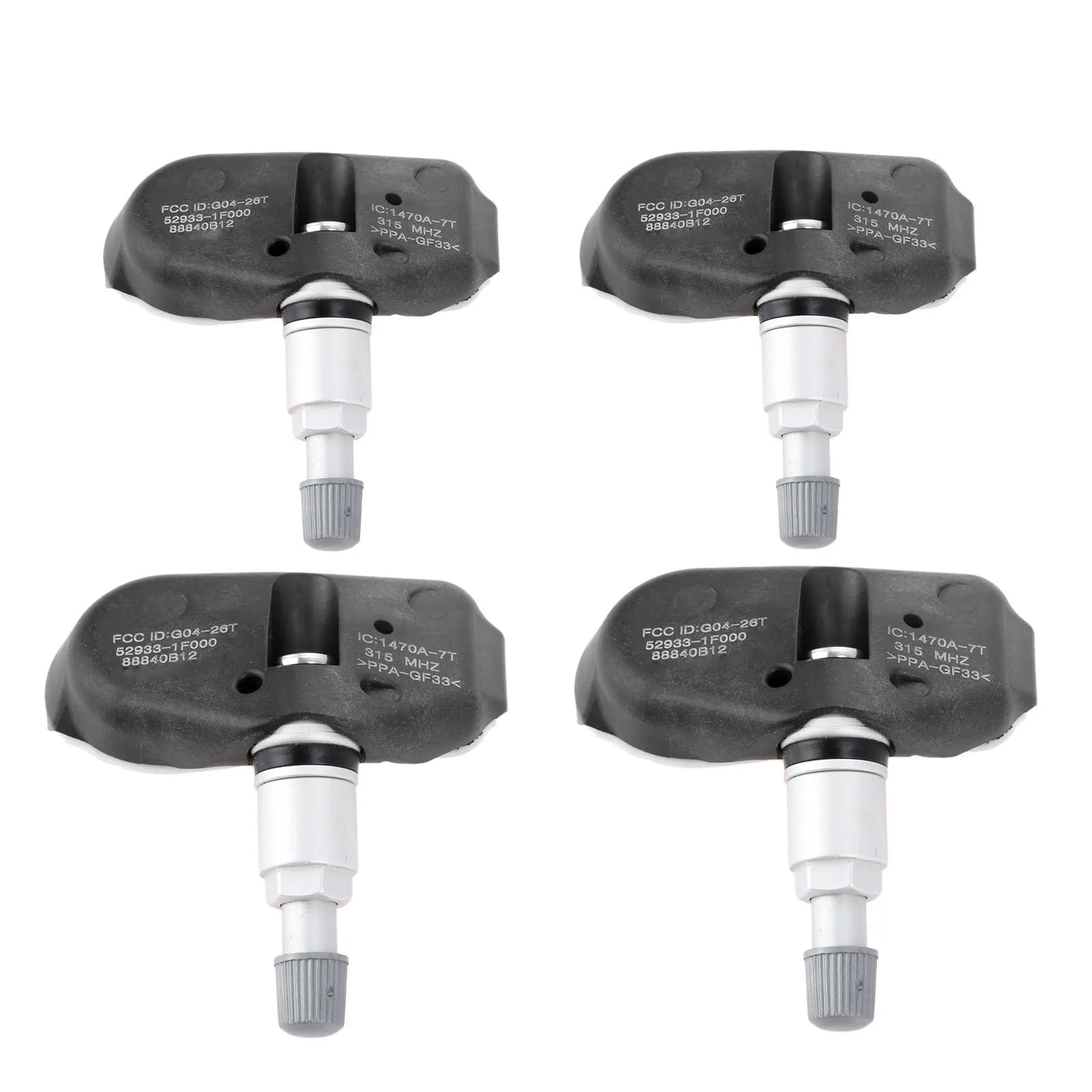 Yetaha 4 шт. TPMS датчик давления в шинах системы мониторинга шин для Tucson Tiburon Accent Kia Amanti