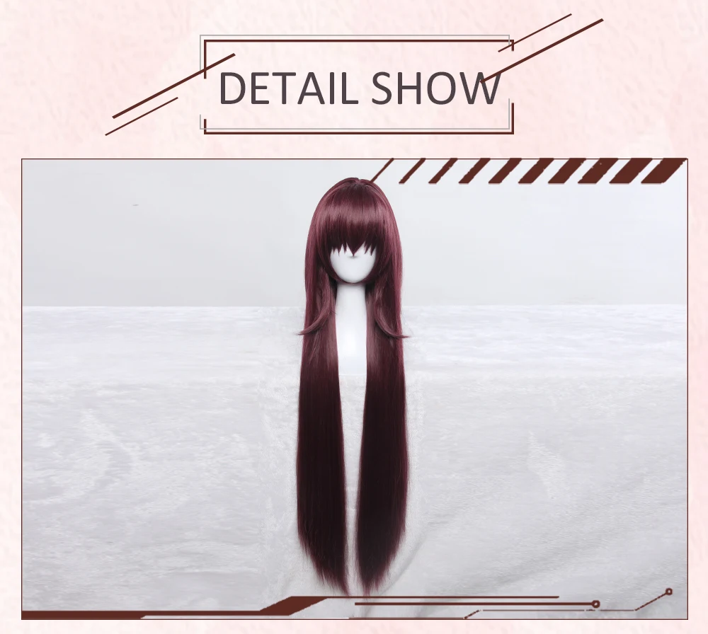 AniHut Scathach парик Fate Grand Order косплей парик синтетические термостойкие волосы женские аниме Fate Grand Order Косплей волосы