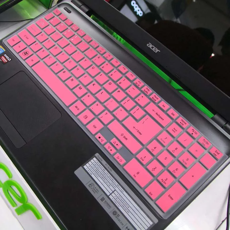 pink Для acer Aspire V3-771G E5-572g ES1-531 EX2519 EK-571G 5830t 5830TG 15 дюймов покрытие для клавиатуры ноутбука защитная пленка протектор - Цвет: pink